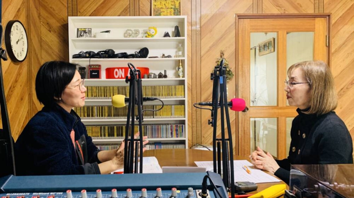 ラジオ収録の様子